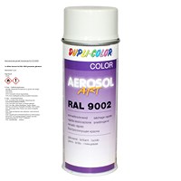 1x 400ml Aerosol Art RAL 9002 grauweiss glänzend