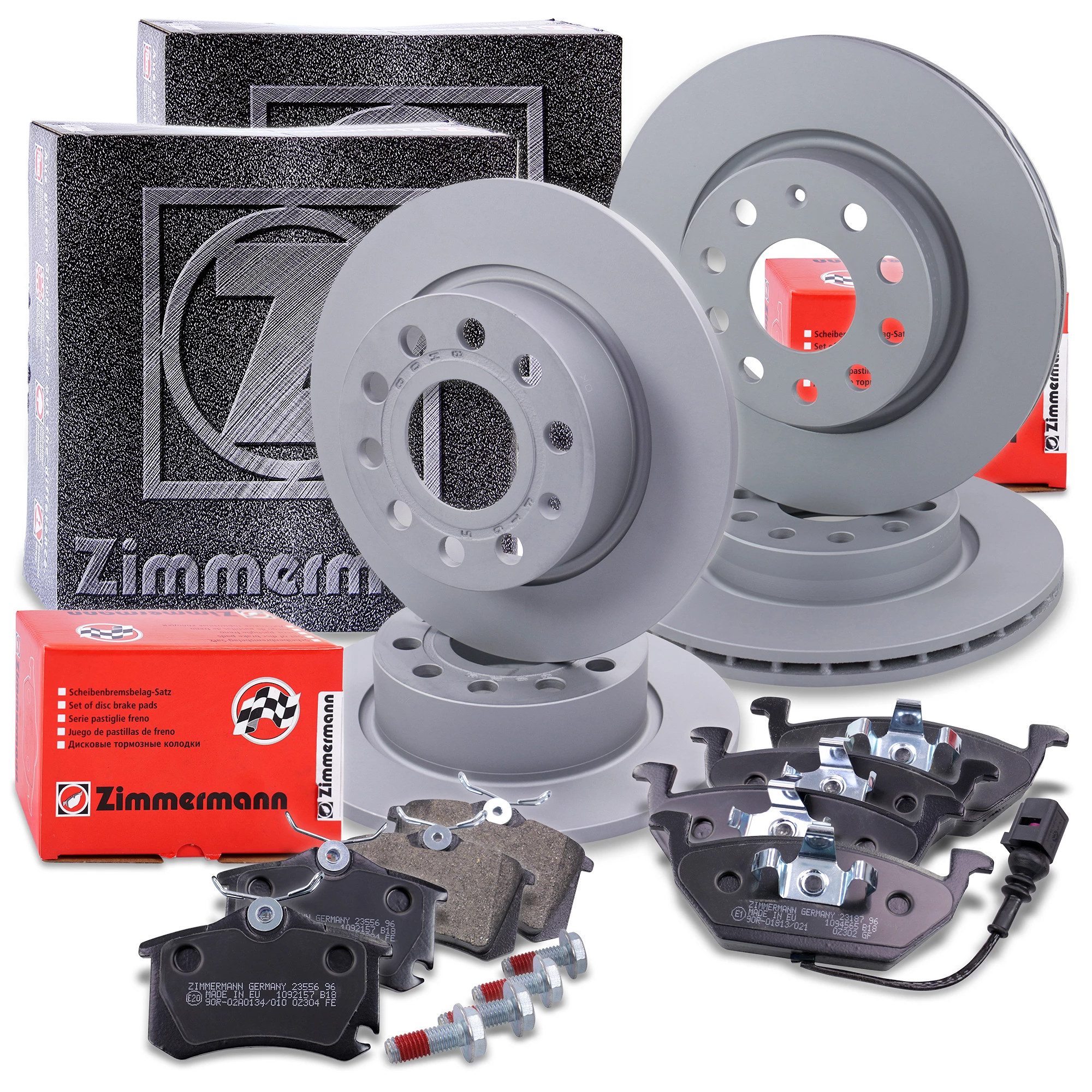 ZIMMERMANN 4x Bremsscheiben+Beläge Vorne+Hinten 10702128 günstig online  kaufen