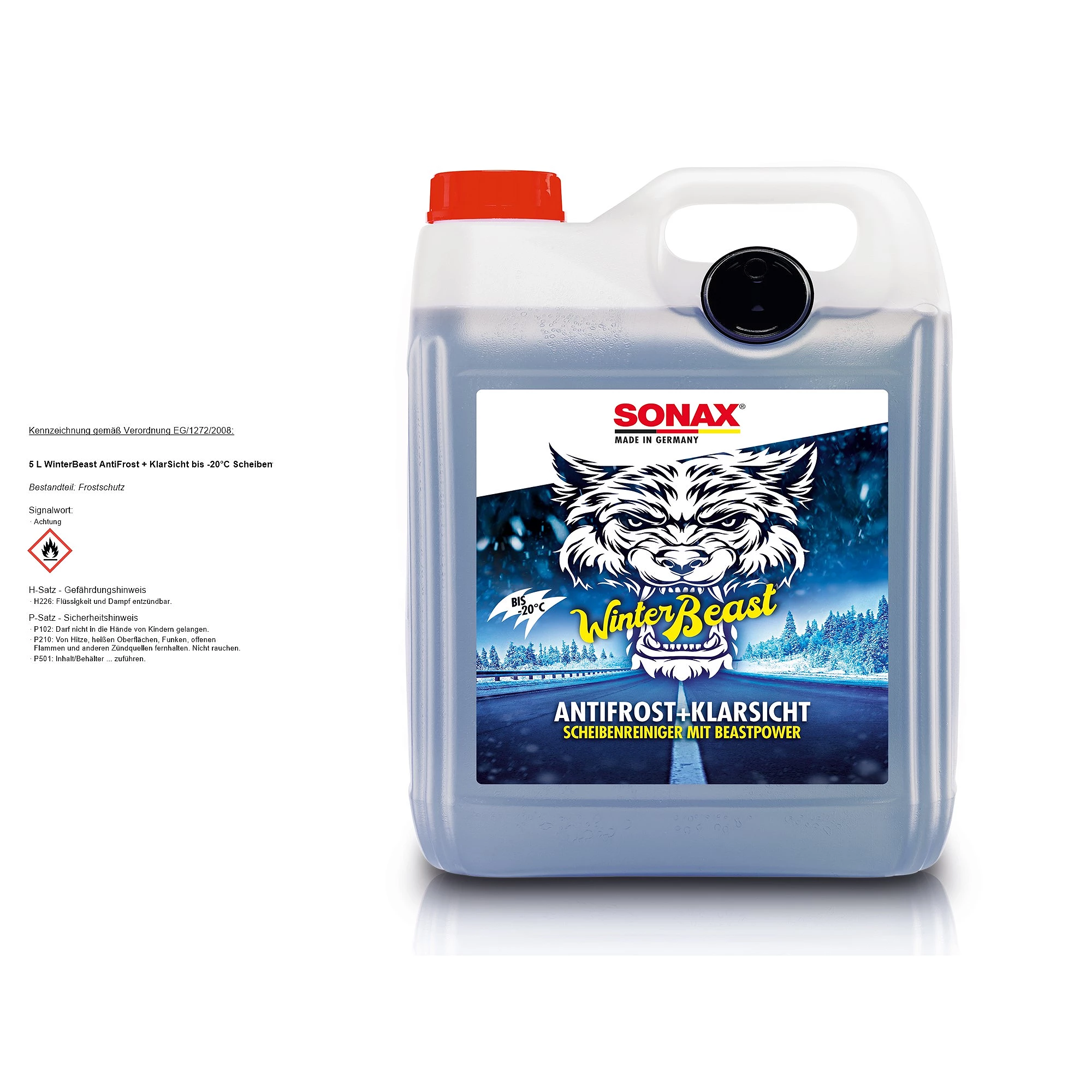 SONAX 5 L WinterBeast AntiFrost+KlarSicht bis -20°C Scheibenfrostschutz  01355000 günstig online kaufen