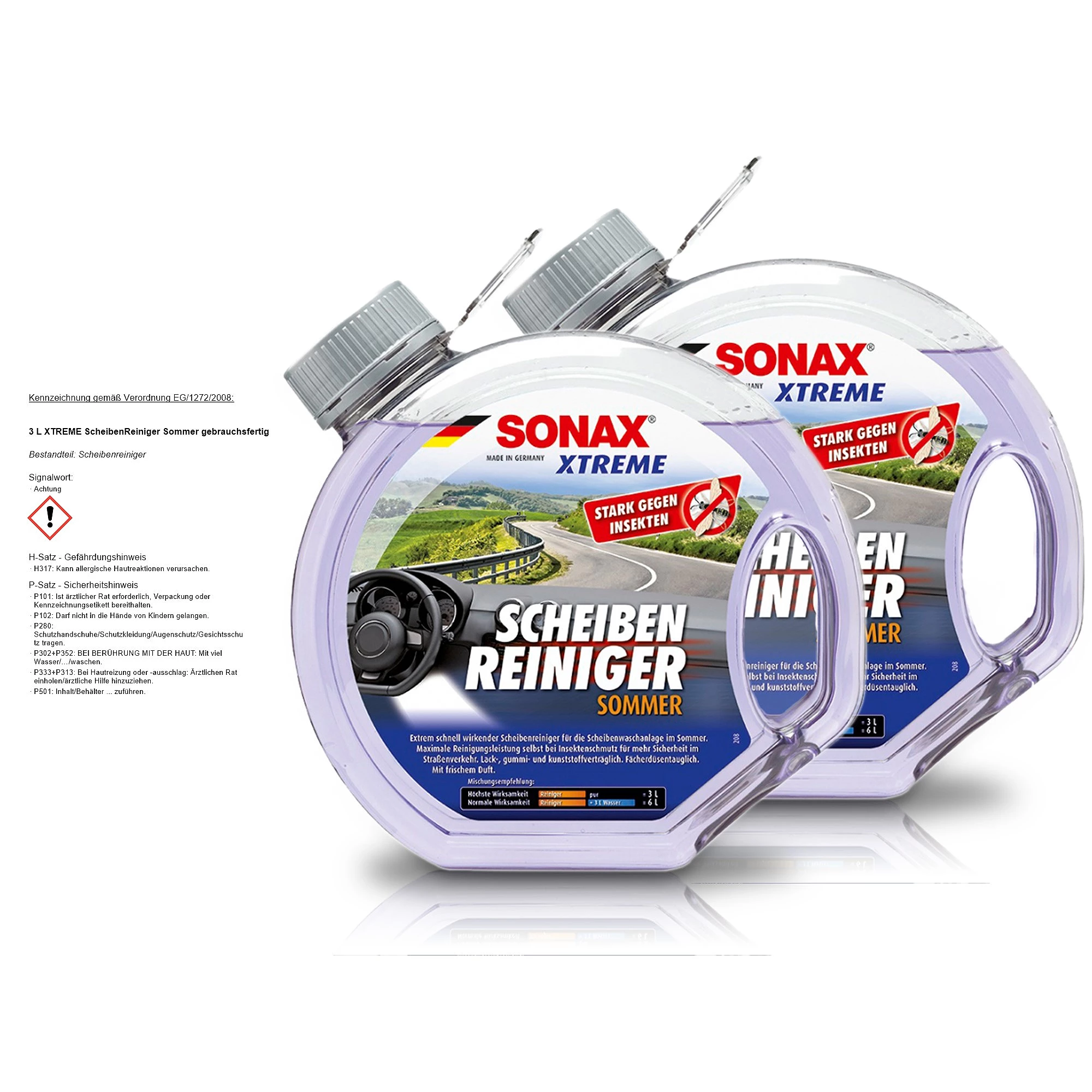 SONAX 2x 3 L XTREME ScheibenReiniger Sommer gebrauchsf. 02724000 günstig  online kaufen