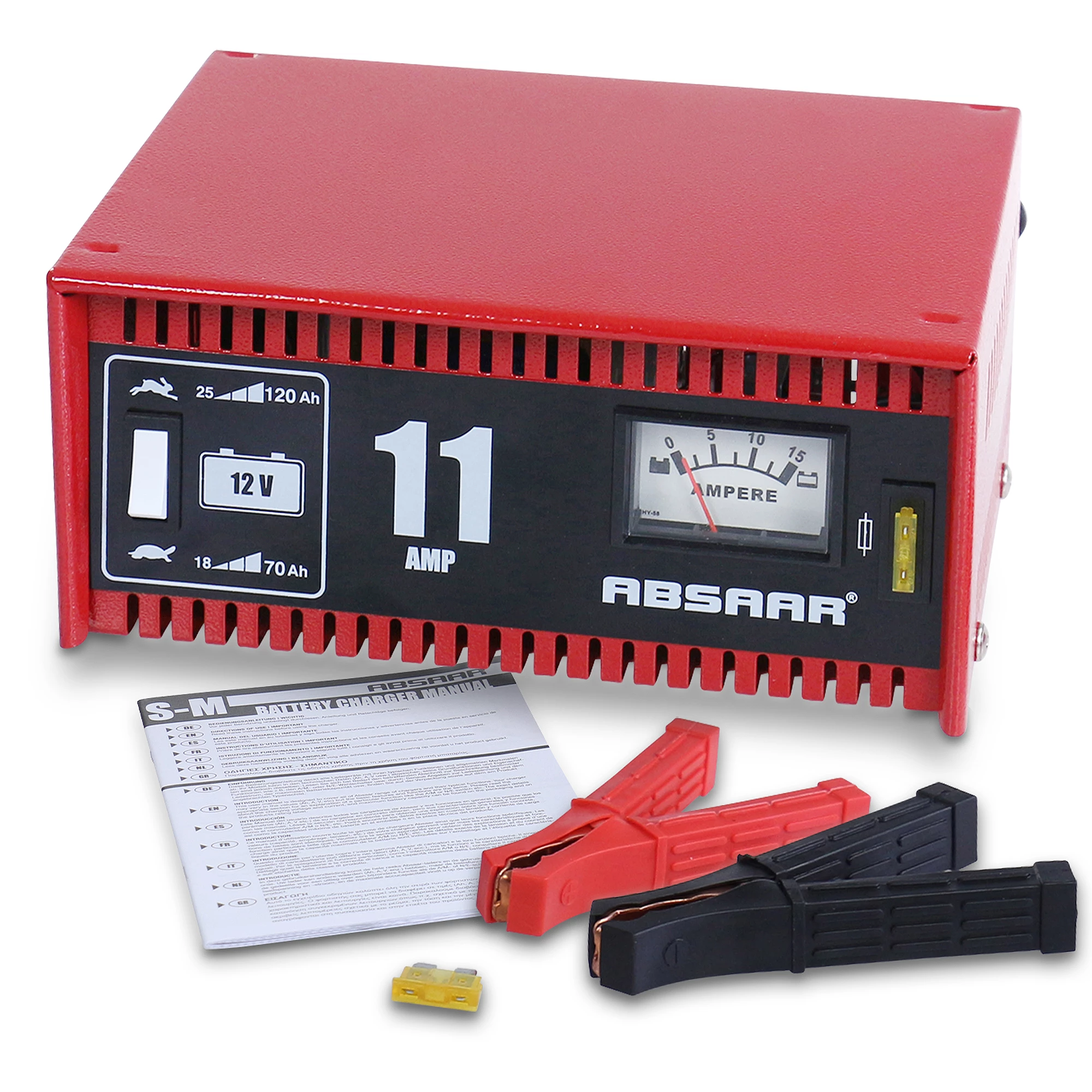Absaar Batterieladegerät ohne Starthilfe - 12 Volt - 11 Ampere