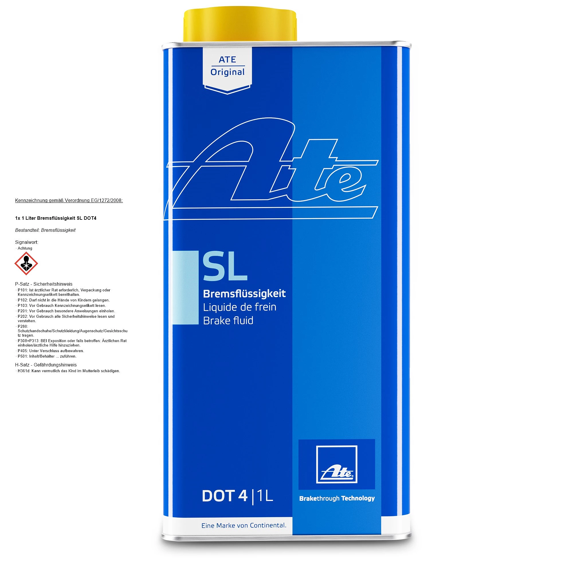 ATE 1x 1 Liter Bremsflüssigkeit SL DOT4 03.9901-5802.2 günstig online kaufen