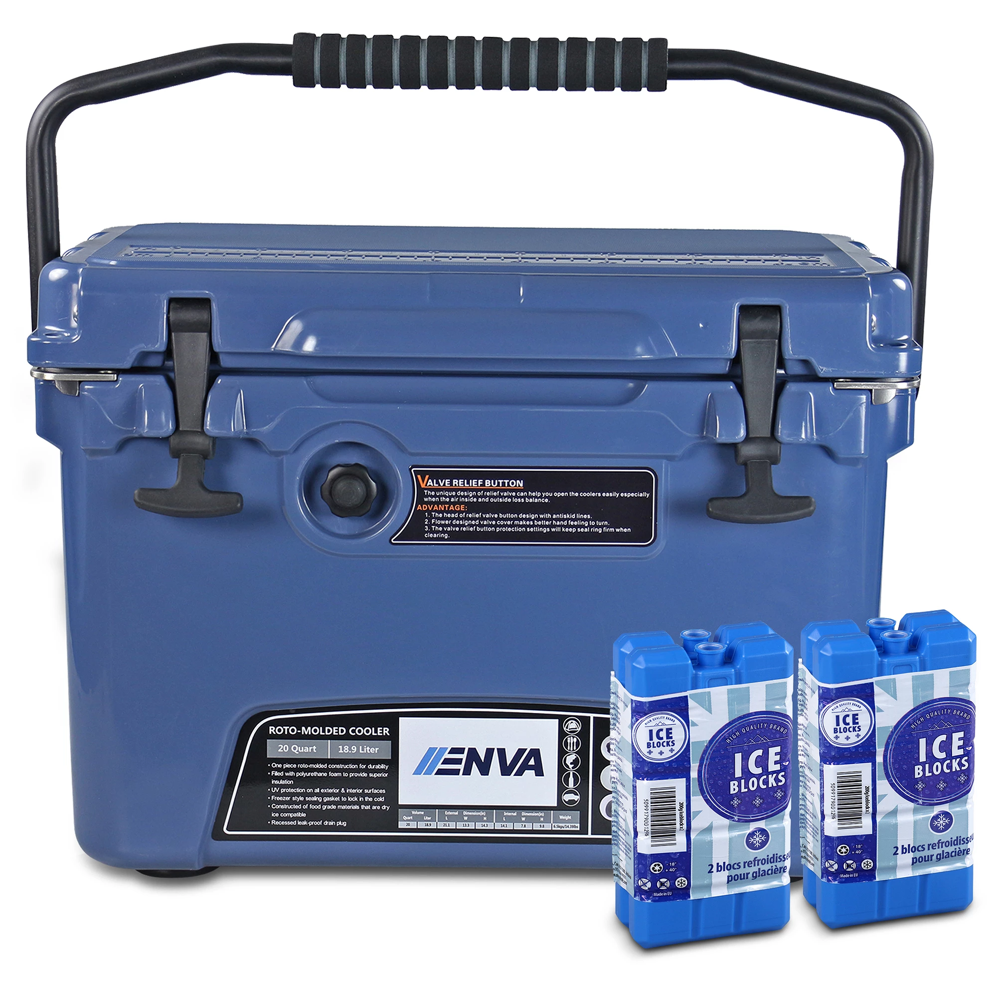 Enva Passive Eis-Kühlbox - 20QT - 18,9 Liter + 4x Kühlakku 40825840 günstig  online kaufen