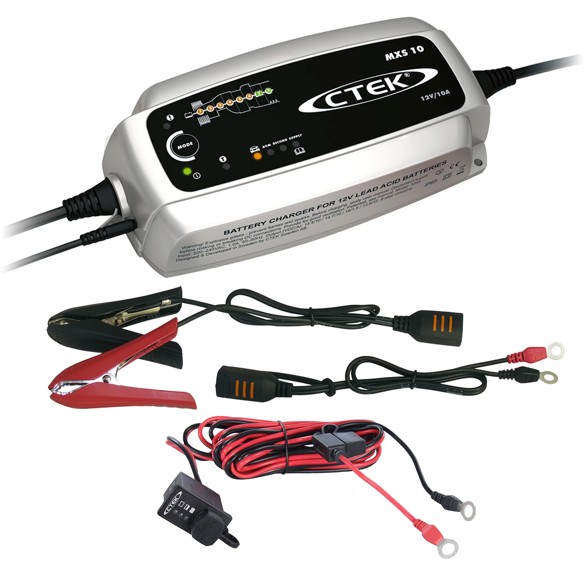 CTEK MXS 10 professionelles Batterieladegerät für Werkstätten mit