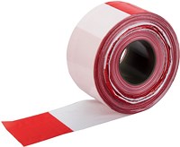 Folien-Absperrband - rot / weiß geblockt