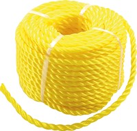 Kunststoff-Seil / Allzweckseil, 6 mm x 20 m, gelb
