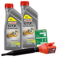 2x 1 L GTX Ultraclean 10W-40 A3/B4 + Ölw.-Anhänger + Trichter