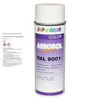 1x 400ml Aerosol Art RAL 9001 cremeweiss glänzend