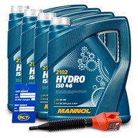 20 L Hydro ISO 46 Hydrauliköl + Ölwechsel-Anhänger + Einfülltrich