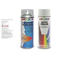 400 ml Auto-Color Lack weiß-grau 1-0461 + 400ml 2-Schicht-Klarlac