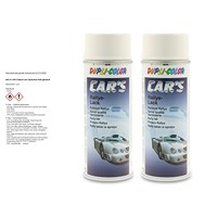 2x 400 ml CAR'S Rallye-Lack Spraydose weiß glänzend