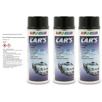 3x 400 ml CAR'S Rallye-Lack Spraydose schwarz glänzend