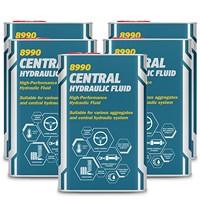 5x 1 L Central Hydraulic Fluid 8990