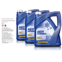 3x 5 L Antifreeze AG11 Longterm Kühlerfrostschutzmittel
