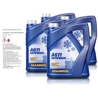 4x 5 L Antifreeze AG11 Longterm Kühlerfrostschutzmittel