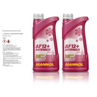 2x 1 L Antifreeze AF12+ Longlife Kühlerfrostschutzmittel