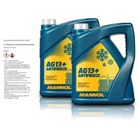 MANNOL 2x 5 L Antifreeze AG13+ Advanced Kühlerfrostschutzmittel