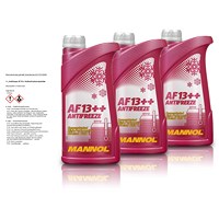 3x 1 L Antifreeze AF13++ Kühlerfrostschutzmittel