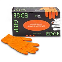 Grip Handschuhe mit Diamntprägung orange Gr. L