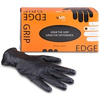Grip Handschuhe mit Diamntprägung schwarz Gr. L