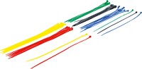 Kabelbinder-Sortiment, farbig, 4,8 x 300 mm, 50-tlg.