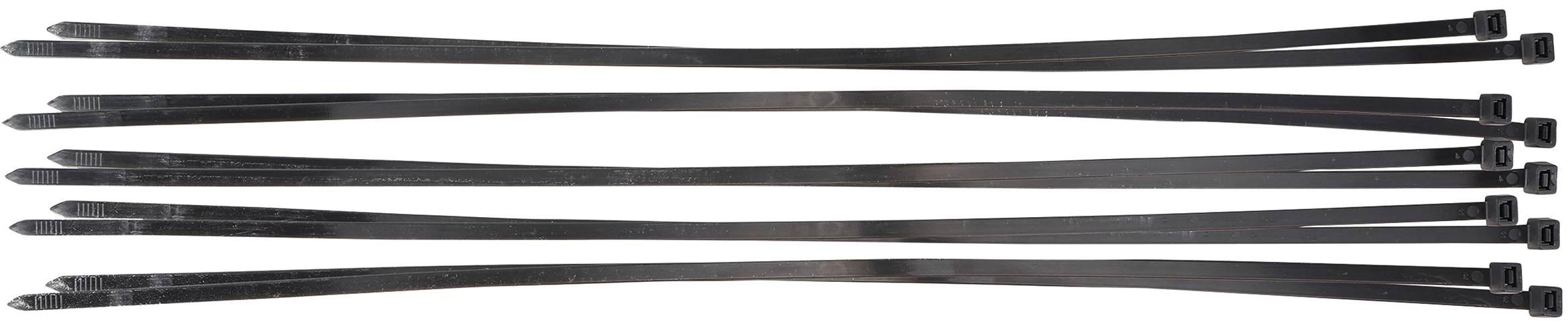 Kabelbinder-Sortiment, schwarz, 8,0 x 700 mm, 10-tlg.
