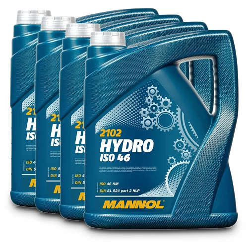 4x 5 L Hydro ISO 46 Hydrauliköl