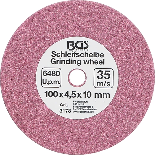 Schleifscheibe - für Art. 3180 - Ø 100 x 4,5 x 10 mm