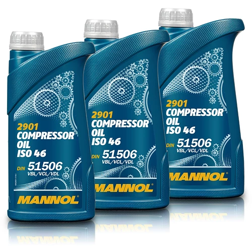 3x 1 L Compressor Oil ISO 46