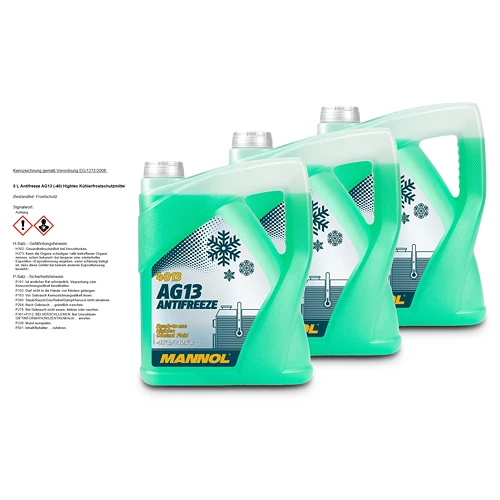 3x 5 L Antifreeze AG13 (-40) Hightec Kühlerfrostschutzmittel