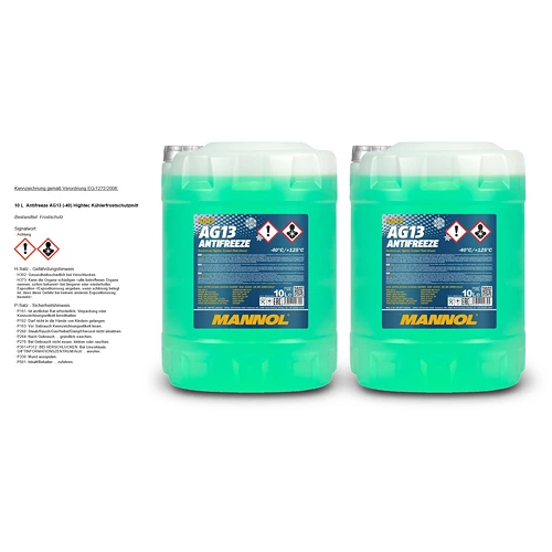 2x 10 L  Antifreeze AG13 (-40) Hightec Kühlerfrostschutzmittel