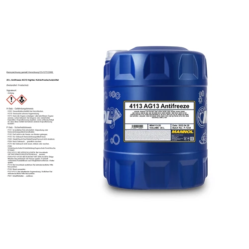 20 L Antifreeze AG13 Hightec Kühlerfrostschutzmittel