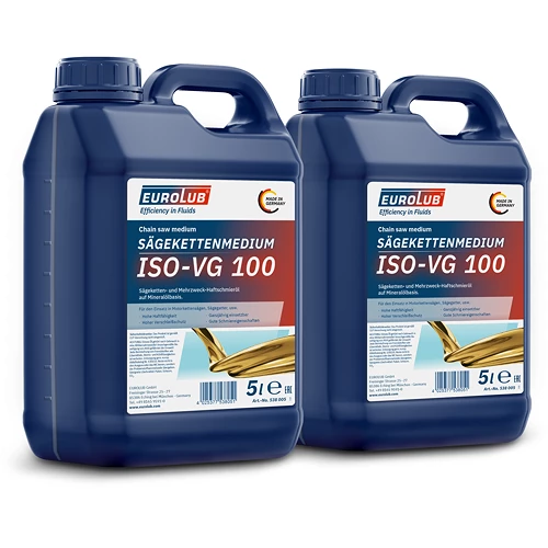 2x 5 L Sägekettenmedium ISO-VG 100