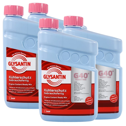 4x 1,5 L Glysantin® G40® Ready Mix Kühlerfrostschutz Kühlerschutz
