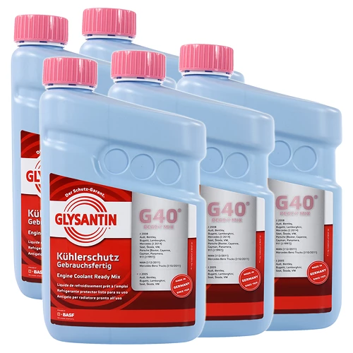 5x 1,5 L Glysantin® G40® Ready Mix Kühlerfrostschutz Kühlerschutz
