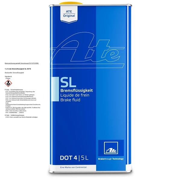 ATE 1 x 5 Liter Bremsflüssigkeit SL DOT4 03.9901-5803.2 günstig online  kaufen