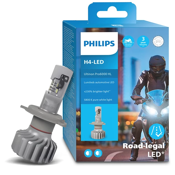 Philips Ultinon Pro6000: H4-LED mit Straßenzulassung zum