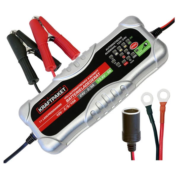 Dino KRAFTPAKET Batterieladegerät 12V/24 10A 6-Schritt 136302 günstig  online kaufen