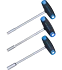 T-Griff Steckschlüsselsatz, Sechskant, 8-10-13 mm, 3-teilig