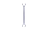 Offener Doppel-Ringschlüssel, abgewinkelt, 19x22mm