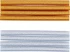 Heißklebe-Patronen, gold-/silber-metallic, Ø 11 mm, 150 mm 8-tlg.