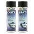 2x 400 ml CAR'S Rallye-Lack Spraydose schwarz matt