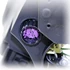 Scheinwerfer H4 chrom, violetter Stecker